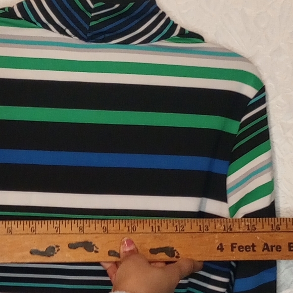 Womens Open Cardigan with cami Striped Flowy Long‎ Sleeve size PM - Picture 6 of 6